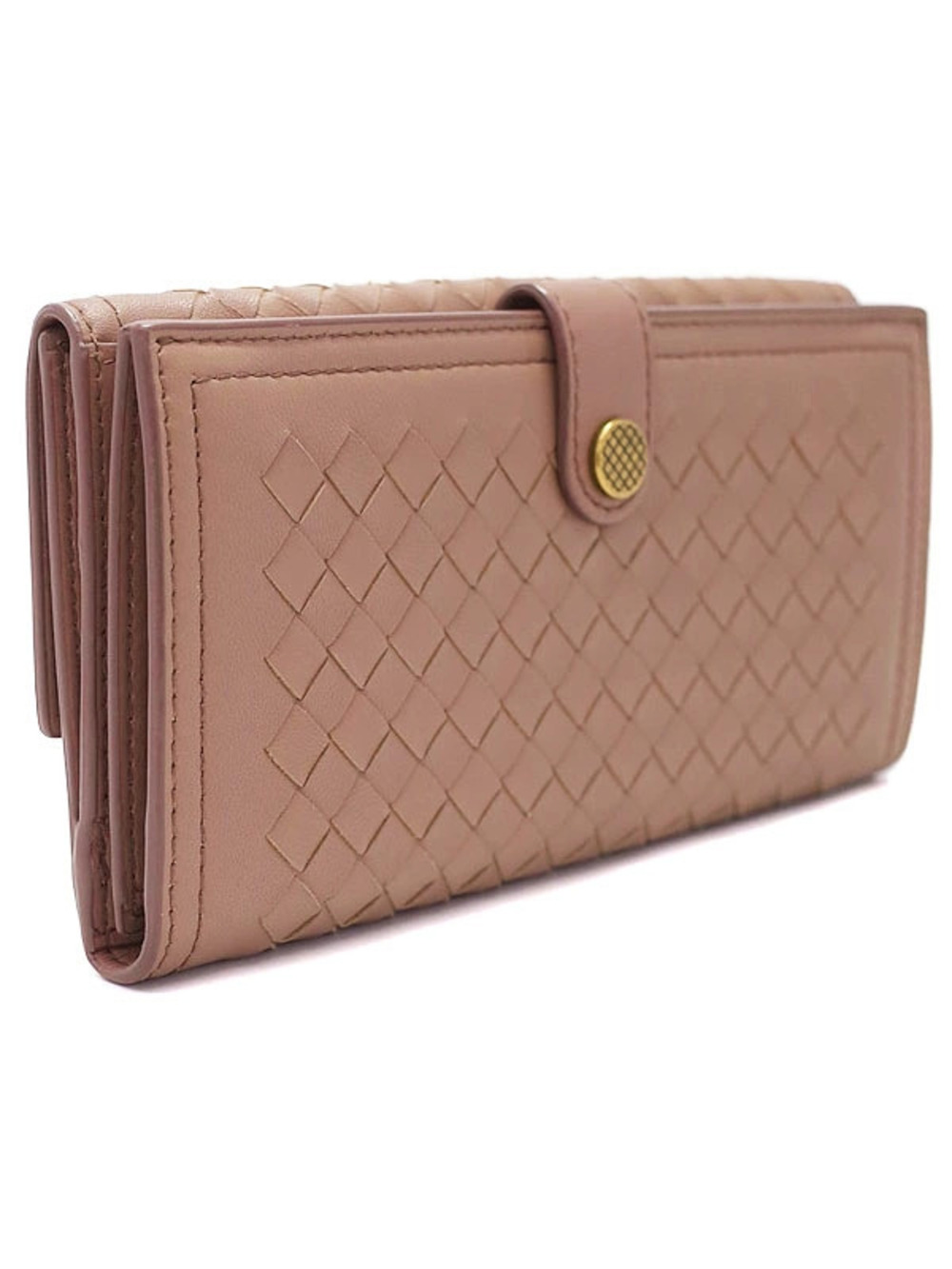 Bottega Veneta Long Wallet fold Intrecciato Bi Black